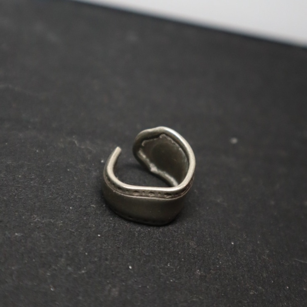 Simple Silver Spoon Ring Size 5.5 - image 6